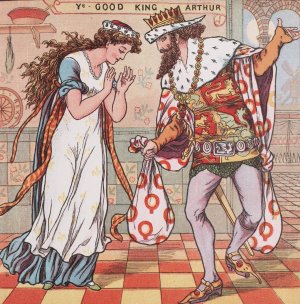 Good King Arthur by Walter Crane Oil Painting