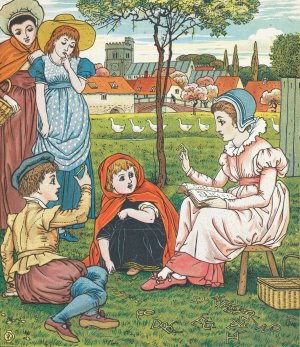 Goody Two Shoes 2 by Walter Crane Oil Painting
