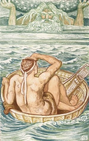 Hercules and Atlas by Walter Crane Oil Painting