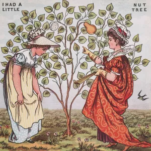 I had a little nut tree Oil painting by Walter Crane