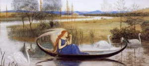 My Soul is an Enchanted Boat... Oil painting by Walter Crane