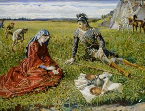 Ruth and Boaz by Walter Crane Oil Painting