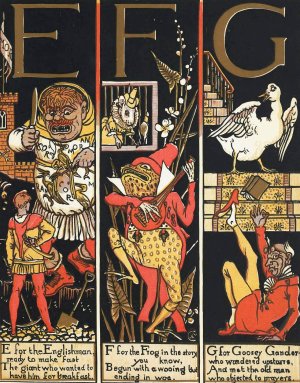 The Absurd A.B.C 2 by Walter Crane Oil Painting