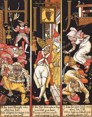 The Absurd A.B.C 3 by Walter Crane Oil Painting