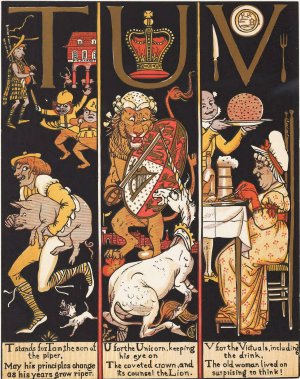 The Absurd A.B.C 6 by Walter Crane Oil Painting