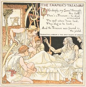The Farmer's Treasure by Walter Crane Oil Painting