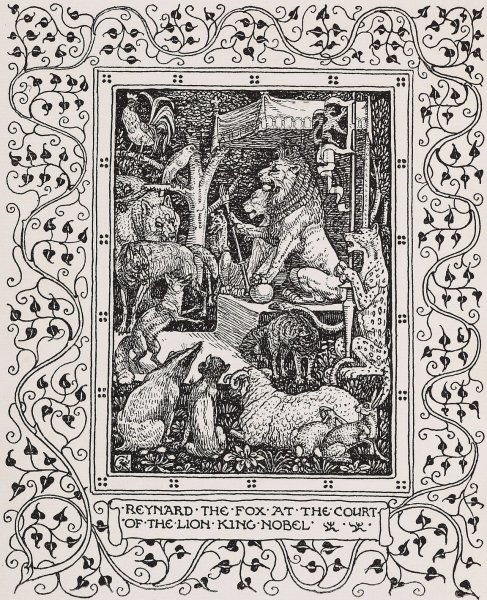 The history of Reynard the Fox  by Walter Crane - Hand-Painted Oil Painting Reproduction
