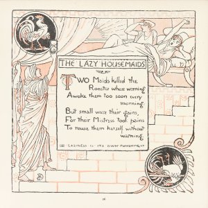 The Lazy Housemaids by Walter Crane Oil Painting