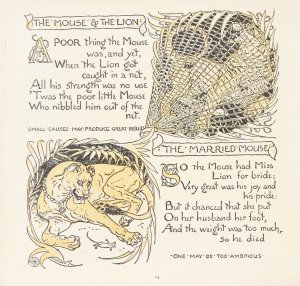 The Mouse and the Lion, The Married Mouse by Walter Crane Oil Painting