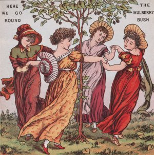 The Mulberry Bush by Walter Crane Oil Painting