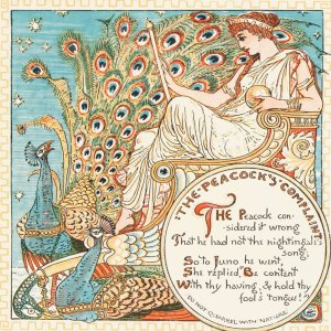 The Peacock's Complaint by Walter Crane Oil Painting