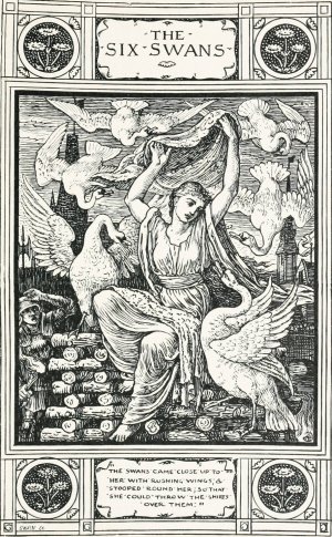 The Six Swans by Walter Crane Oil Painting