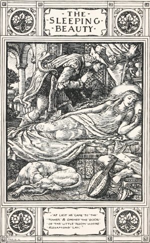 The Sleeping Beauty by Walter Crane Oil Painting