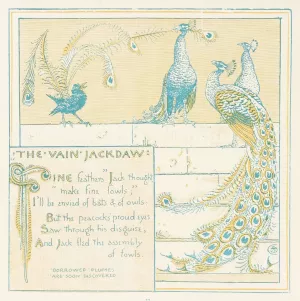 The Vain Jackdaw by Walter Crane Oil Painting