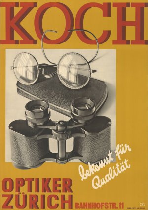 Koch, Optiker Zurich, bekannt fur Qualitat by Walter Cyliax Oil Painting
