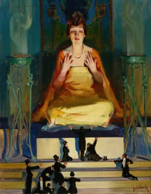 Idol Worship by Walter Dean Goldbeck Oil Painting