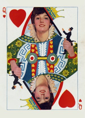 The queen of hearts by Walter Dean Goldbeck Oil Painting