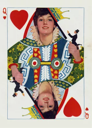 The queen of hearts by Walter Dean Goldbeck Oil Painting