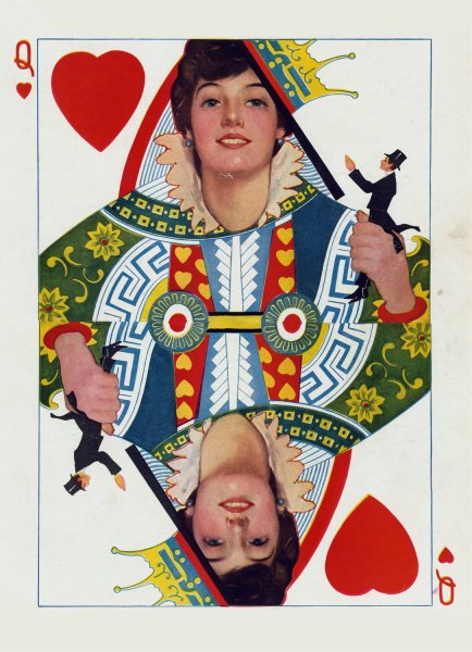 Main Product Photo of The queen of hearts  Painting by Walter Dean Goldbeck