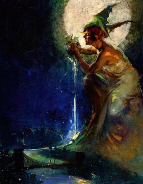 Main Product Photo of The Spirit of New York  Painting by Walter Dean Goldbeck