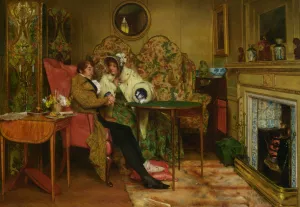 A Sure Cure for the Gout by Walter-Dendy Sadler Oil Painting