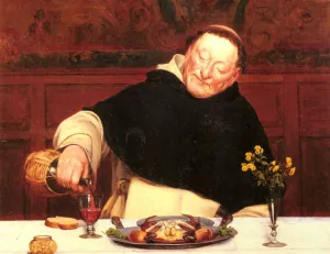 The Monk's Repast painting by Walter-Dendy Sadler