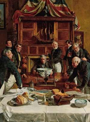 The skipper's birthday by Walter Dendy Sadler Oil Painting