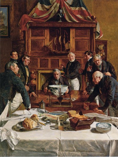 The Skipper's Birthday by Walter-Dendy Sadler - Hand-Painted Oil Painting Reproduction