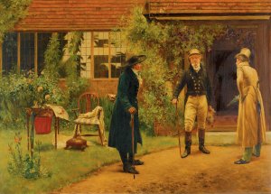 The Widow's Birthday Oil painting by Walter Dendy Sadler