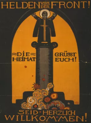 Helden von der Front, die Heimat grusst euch! Seid herzlich willkommen! by Walter Ditz Oil Painting