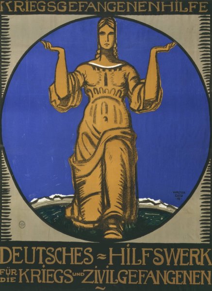 Kriegsgefangenenhilfe. Deutsches Hilfswerk fur die Kriegs- und Zivilgefangenen  by Walter Ditz - Hand-Painted Oil Painting Reproduction