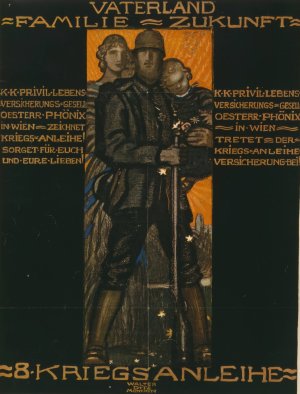 Vaterland, Familie, Zukunft 8. Kriegsanleihe by Walter Ditz Oil Painting