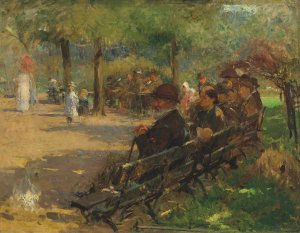 In St Stephen's Green by Walter Frederick Osborne Oil Painting