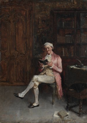 A Philosopher by Walter Gay Oil Painting