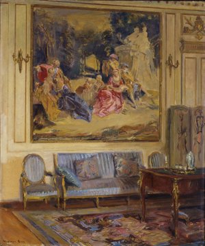 Boudoir, Chateau de Chaalis by Walter Gay Oil Painting