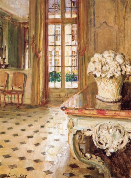 Dining Room, Ch?teau du Br?au by Walter Gay - Hand-Painted Oil Painting Reproduction