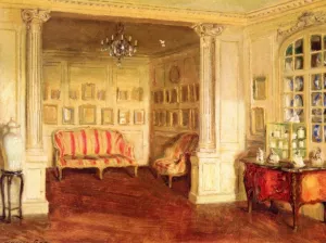 Interior Oil painting by Walter Gay