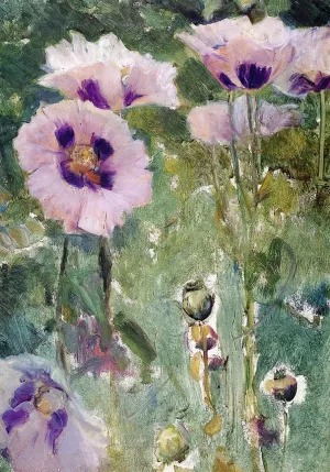 Poppies, Pavillon Colombe painting by Walter Gay