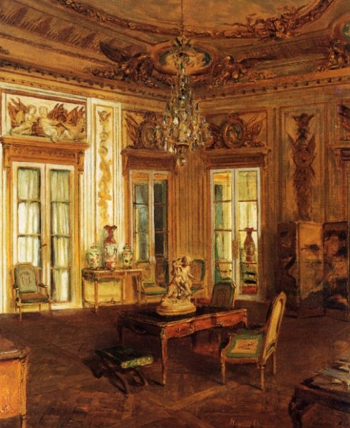 Main Product Photo of Salon des Aigles, Hotel Crillon Painting by Walter Gay