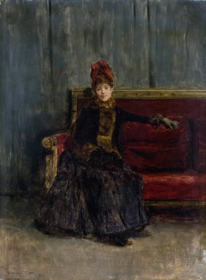 Seated Lady by Walter Gay Oil Painting