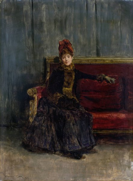 Seated Lady  by Walter Gay - Hand-Painted Oil Painting Reproduction