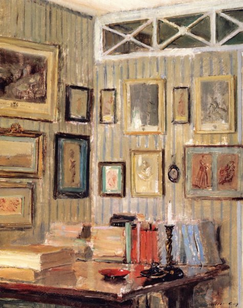 Main Product Photo of The Artist's Study, Rue de l'Universite Painting by Walter Gay