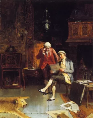 The Print Collectors by Walter Gay Oil Painting