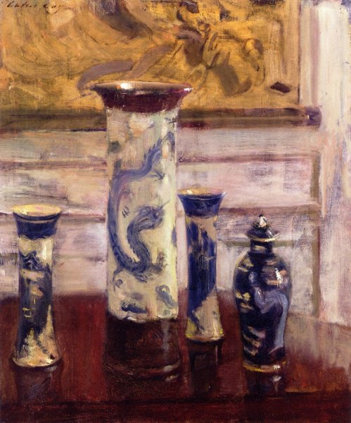 The Vases by Walter Gay - Hand-Painted Oil Painting Reproduction