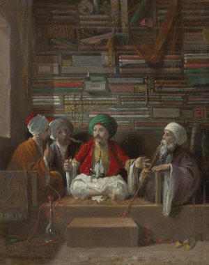 The fabric merchant by Walter Gould Oil Painting