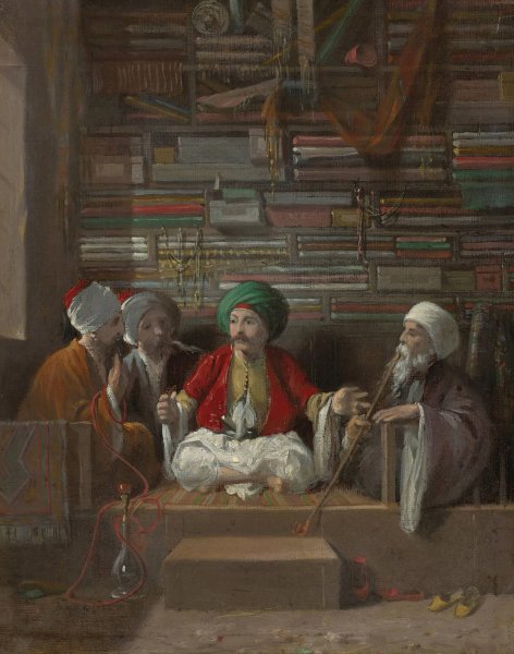 Main Product Photo of The fabric merchant Painting by Walter Gould