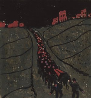 The Burial by Walter Gramatte Oil Painting