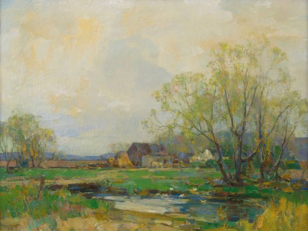 Spring Time by Walter Granville-Smith - Hand-Painted Oil Painting Reproduction