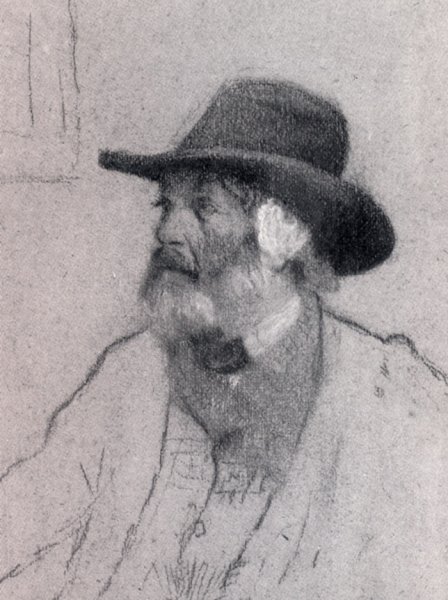 Portrait Of Thomas Carlyle, Seated, Half-Length, Wearing A Hat