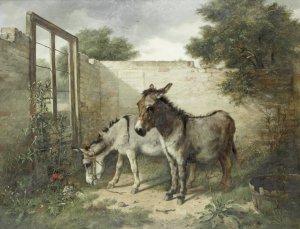 In The Pound by Walter Hunt Oil Painting